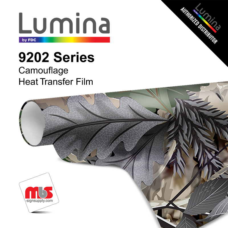  15'' x 5 Yards Lumina® 9202 Matte Grey Oak 1 Year Unpunched 2.4 Mil Heat Transfer Vinyl (Color code 052)